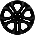 Llantas de aleación negras brillantes de 45cm (18”)