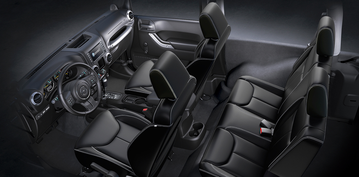 Jeep® Wrangler Interior cómodo Tecnologías avanzadas